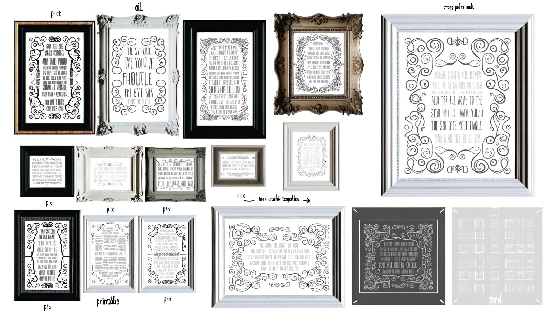 framed quotes diy art with printable templates 0
