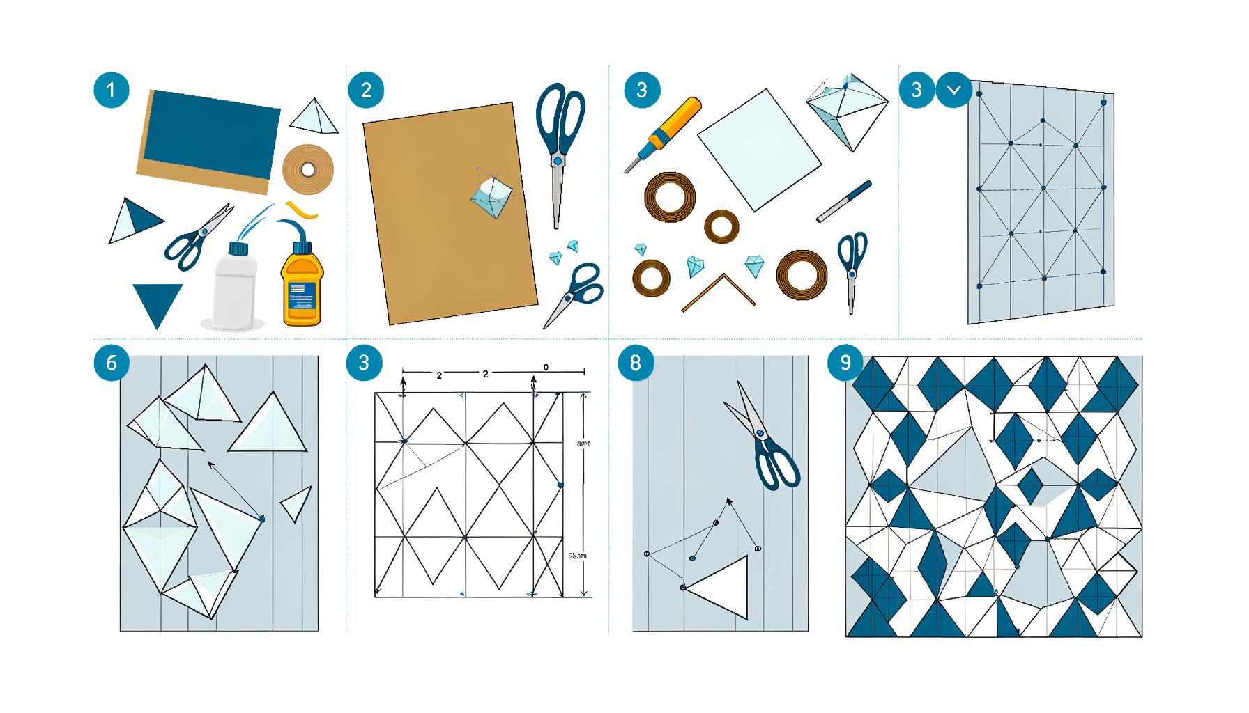 how to make geometric wall decorations 0