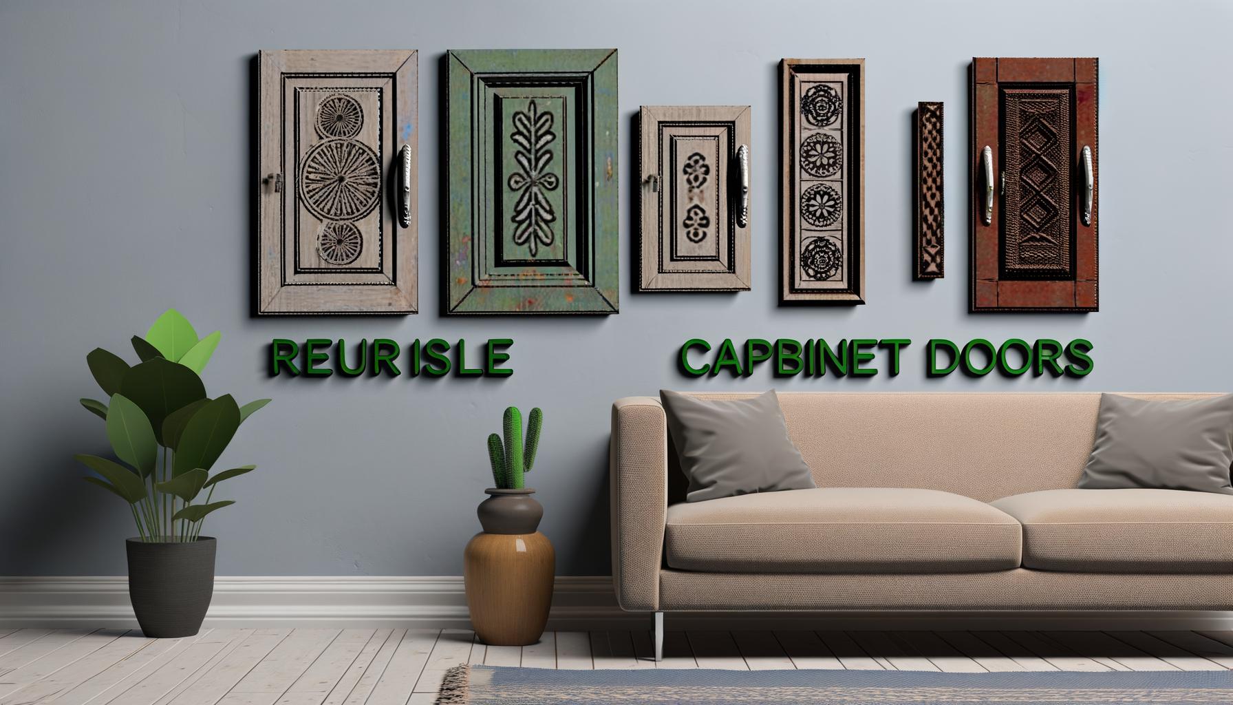 how to reuse cabinet doors as wall decor 0 38