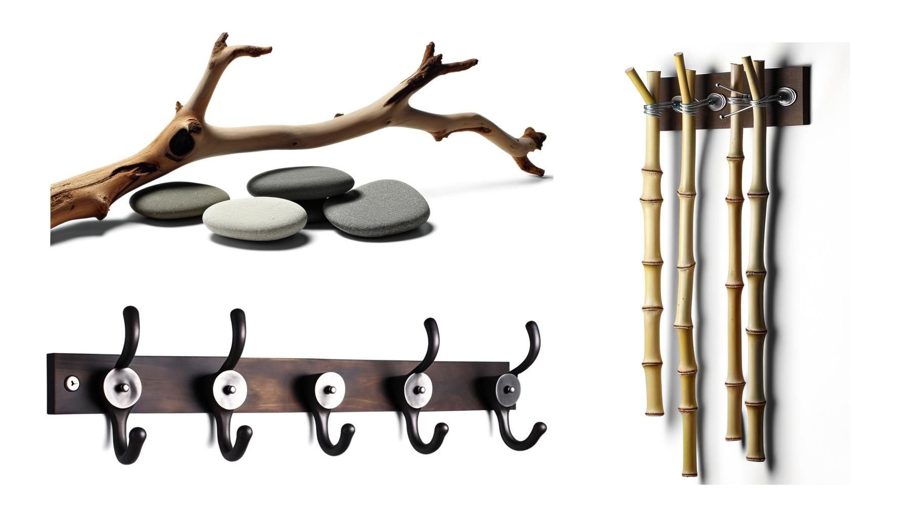 natural material hooks for entryways 0