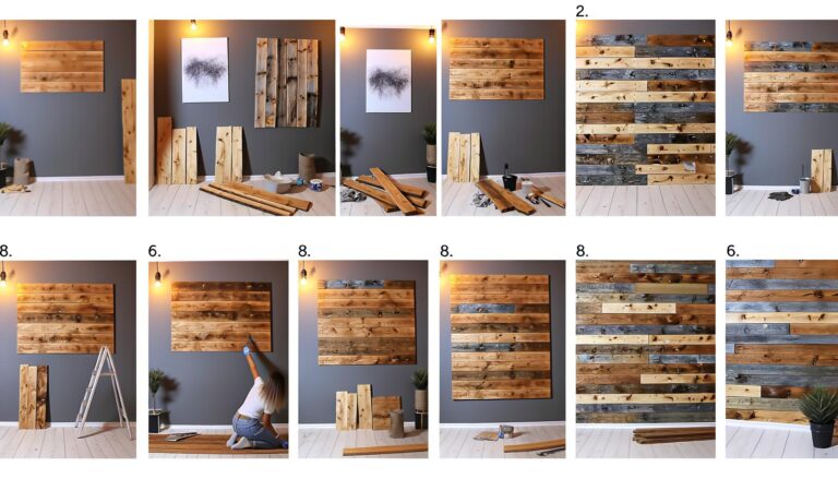 reclaimed wood accent wall diy tutorial 0
