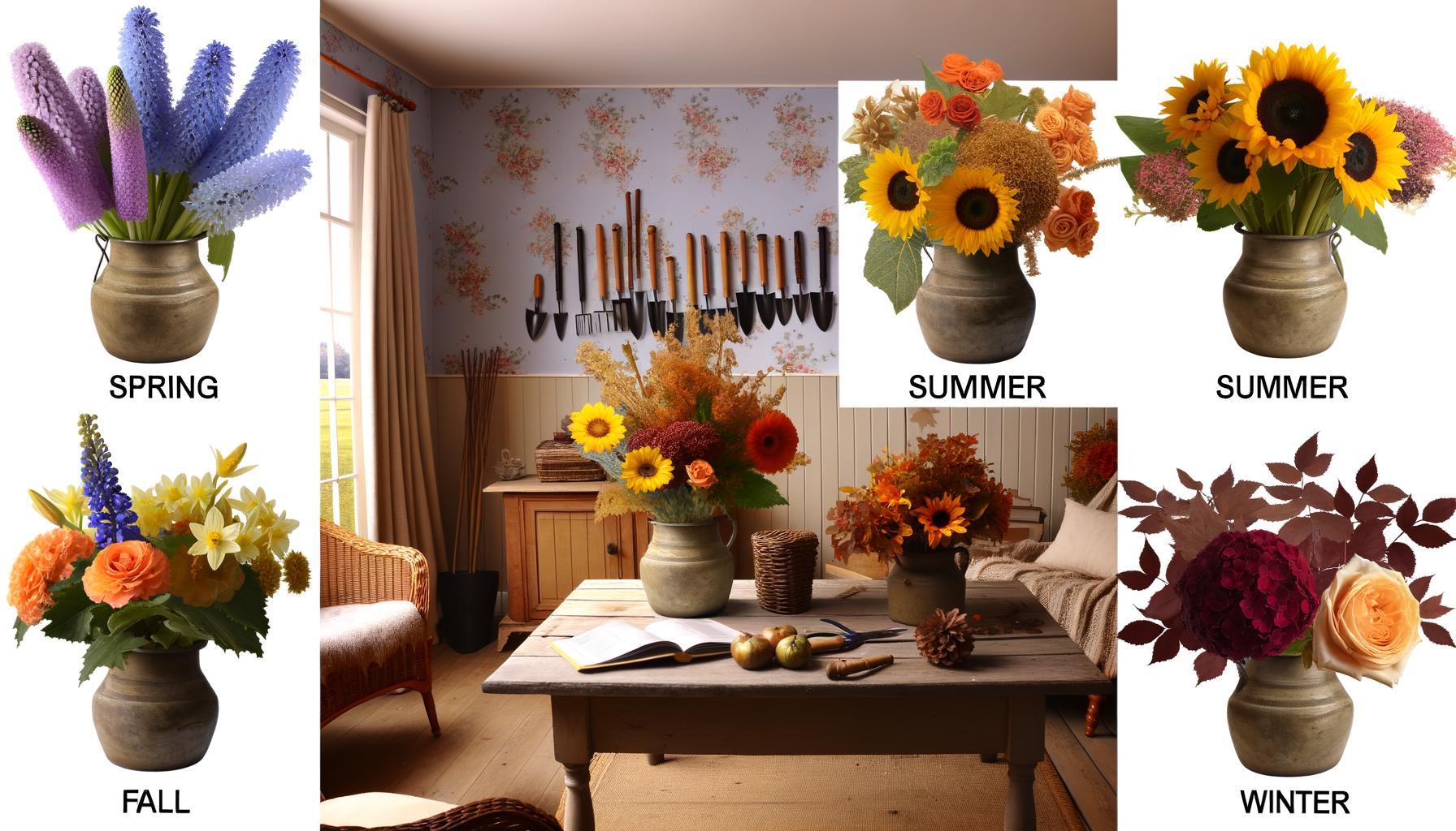 seasonal floral arrangements made at home 0